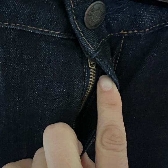 J. Crew wide leg dark denim jeans size 8 - Picture 5 of 7